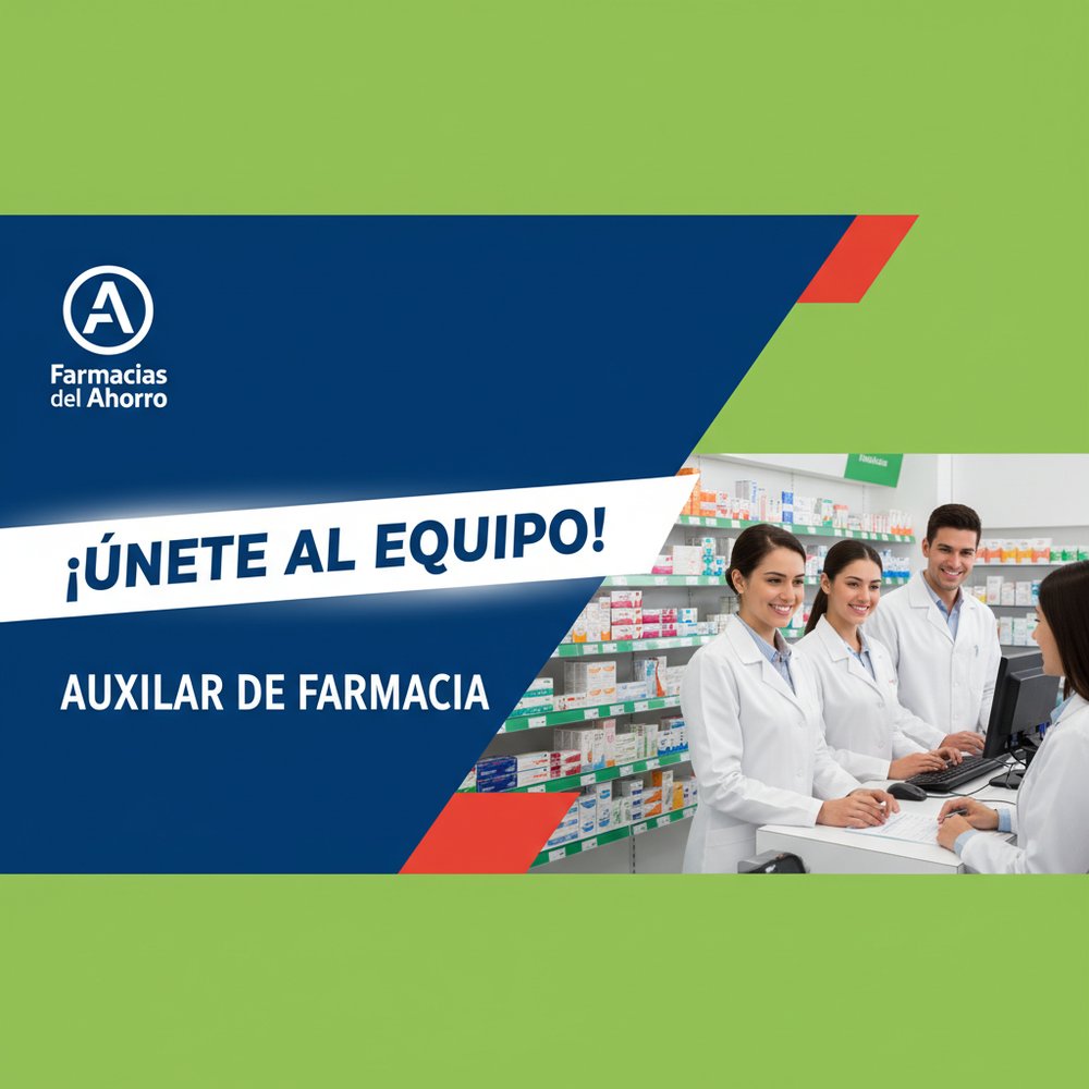 Lee más sobre el artículo Auxiliar de farmacia Farmacias del Ahorro