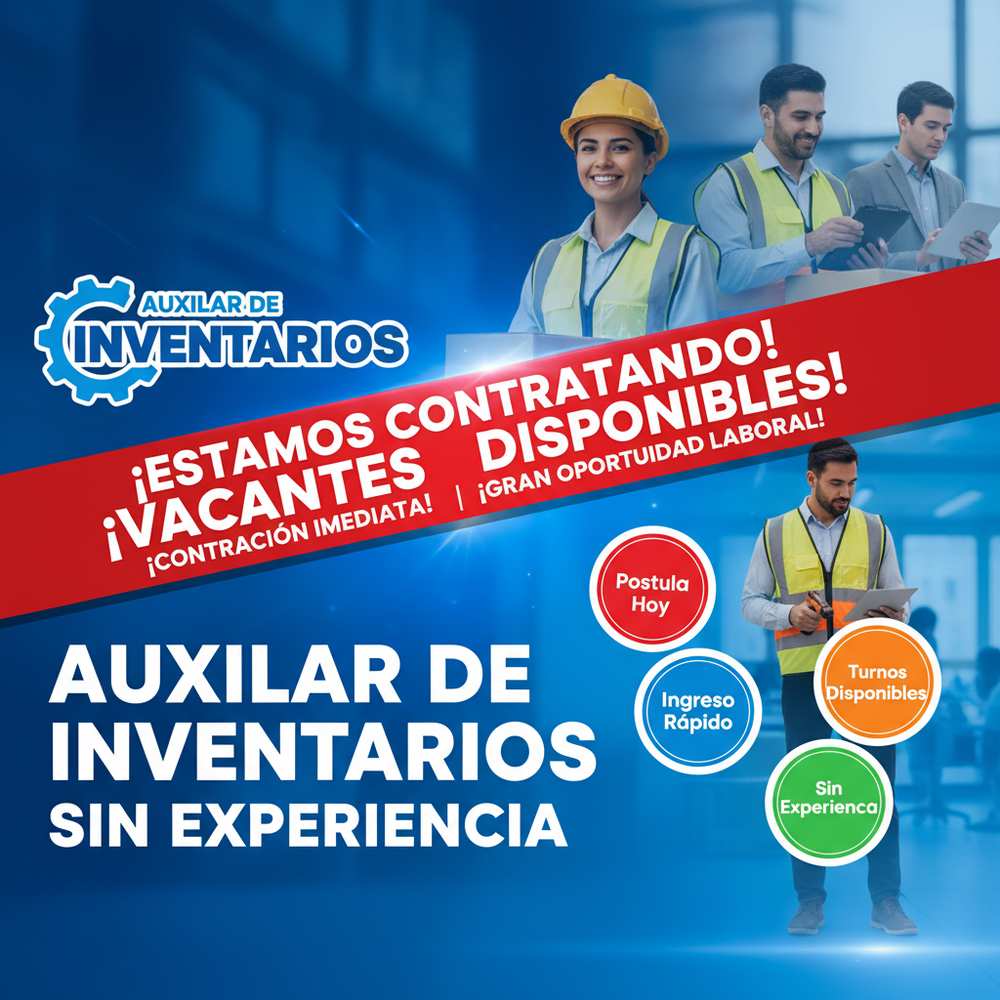 Lee más sobre el artículo Auxiliar de inventarios sin experiencia