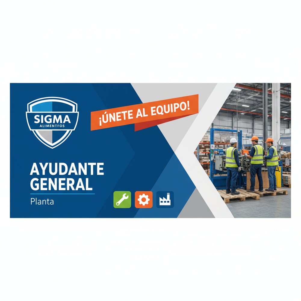 Lee más sobre el artículo Ayudante general Sigma Alimentos planta