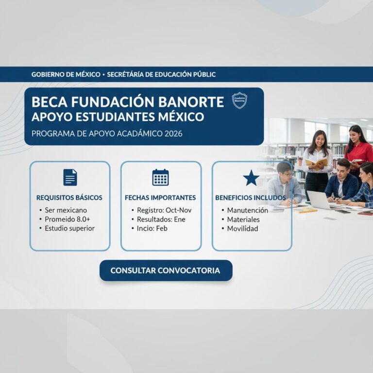 Lee más sobre el artículo Beca Fundación Banorte apoyo estudiantes México