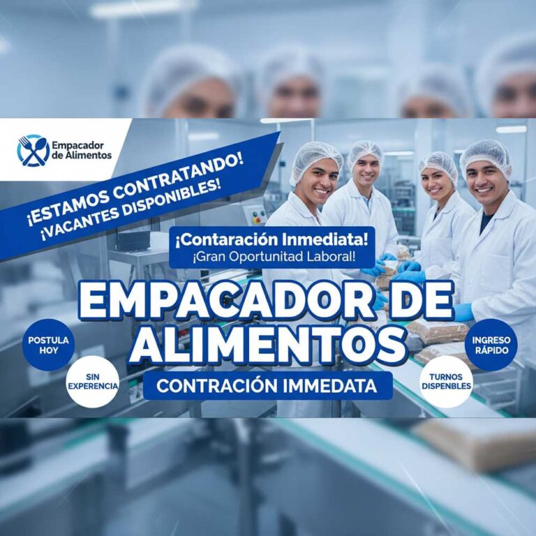 Lee más sobre el artículo Empacador de alimentos contratación inmediata