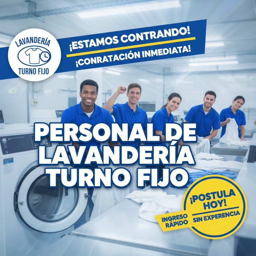 Lee más sobre el artículo Personal de lavandería turno fijo