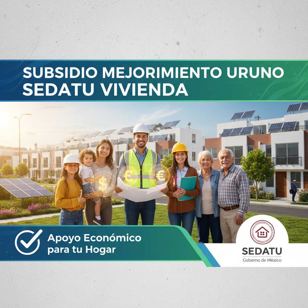 Lee más sobre el artículo Subsidio Mejoramiento Urbano SEDATU vivienda